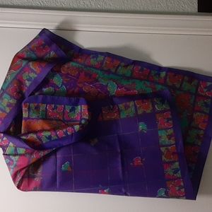Vintage Purple & Teal Women's Scarf